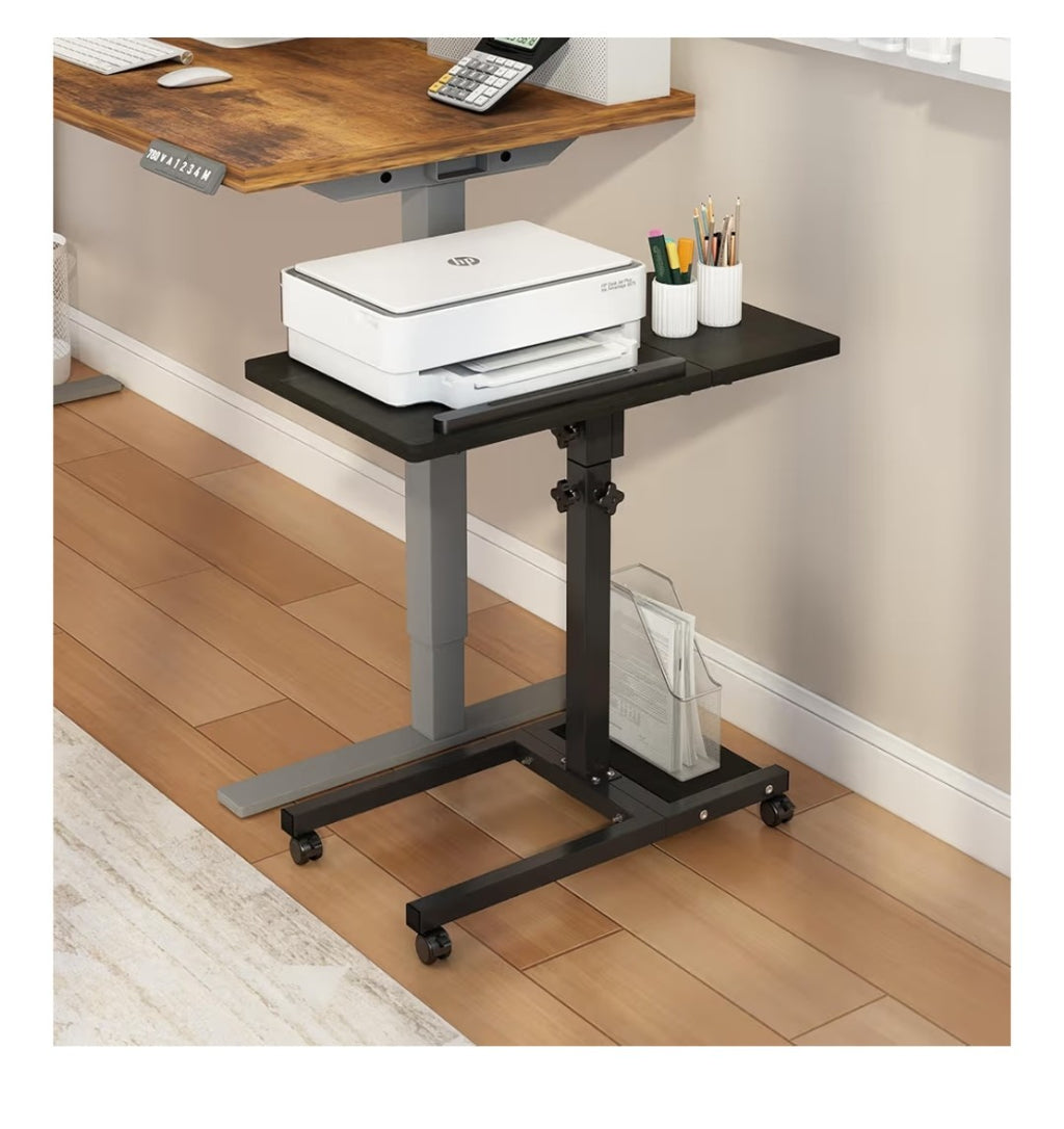 Mobile Laptop Desk with Adjustable Height