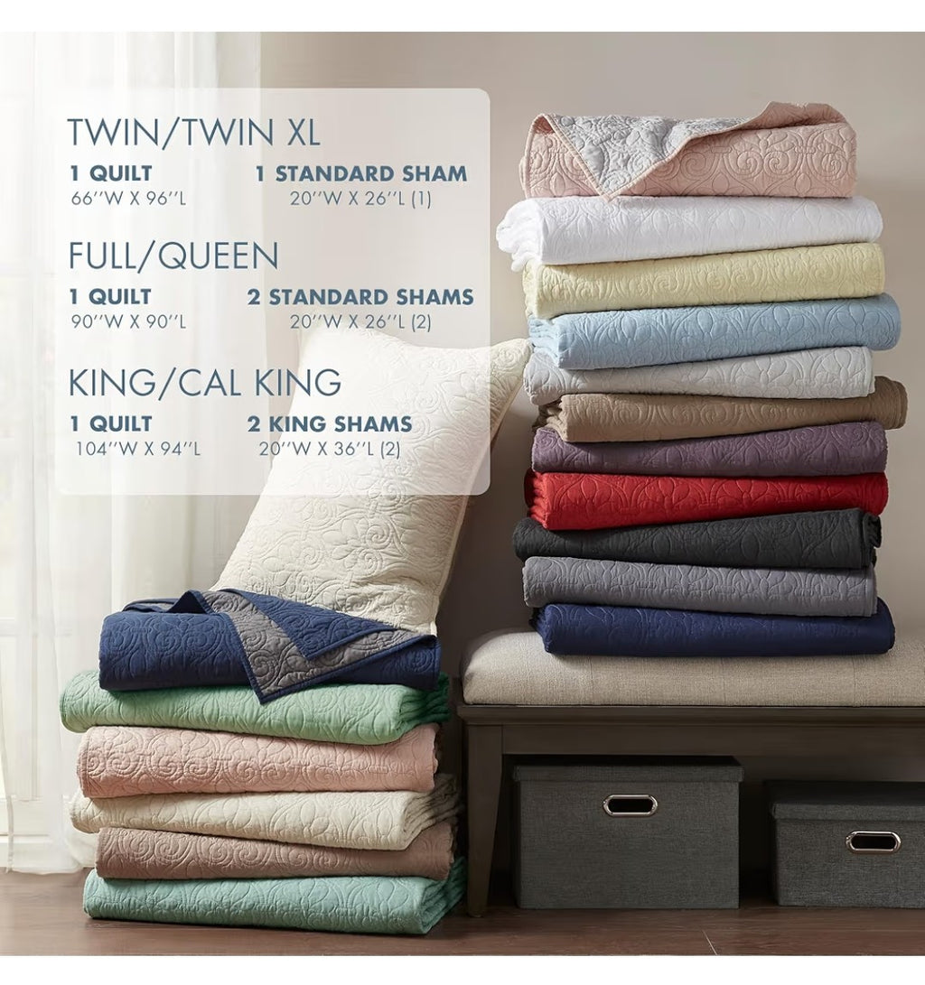 Madison Park King Size Coverlet Set
