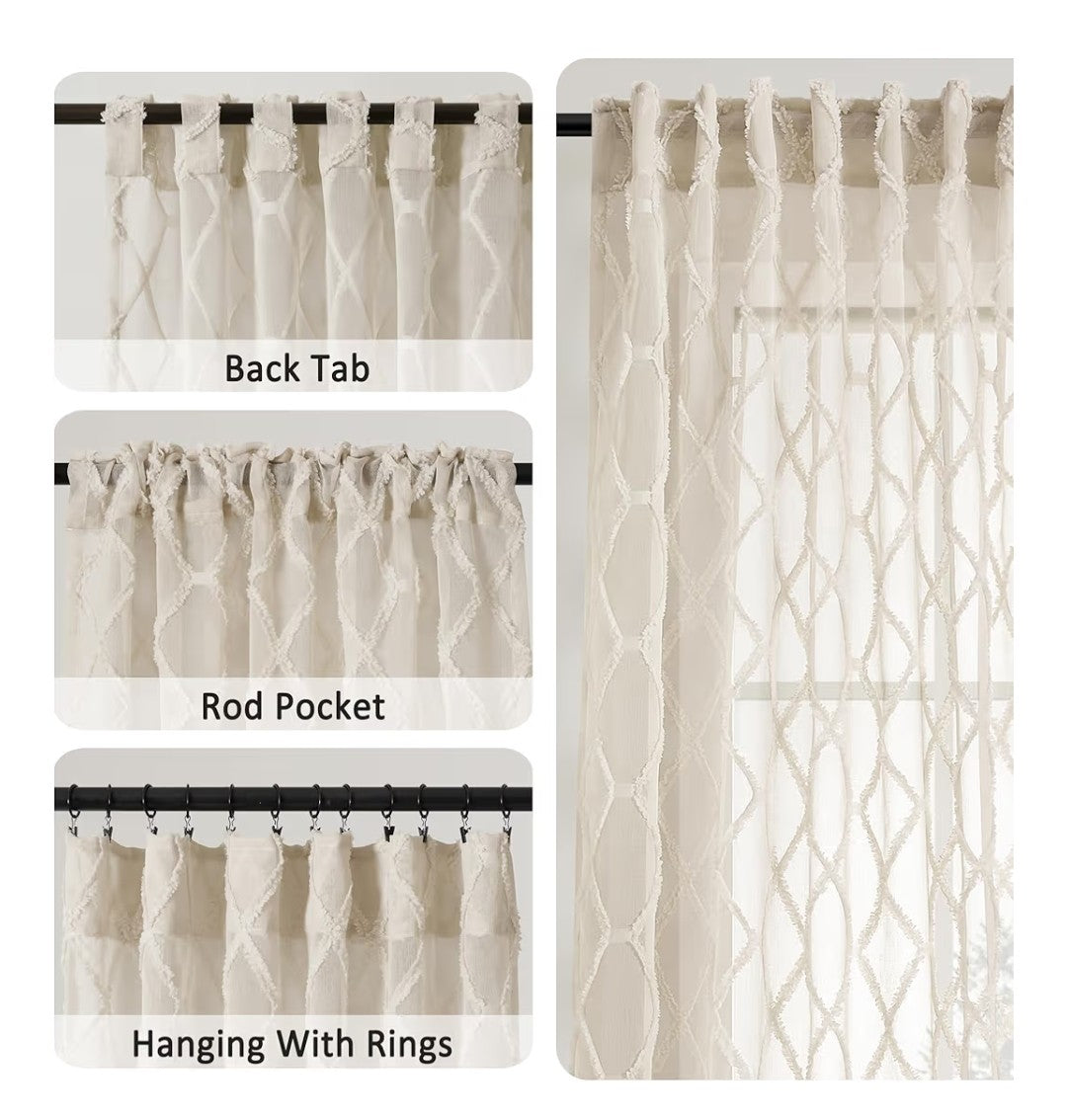 Sheer Curtains 52x84