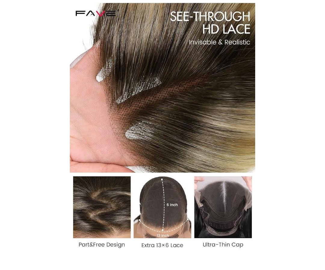 FAVE 13x6 Synthetic 18in Wig