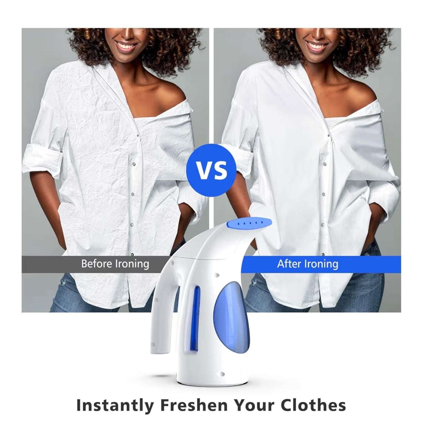 HiLIFE Steamer for Clothes, Portable Handheld Clothing Steamer.