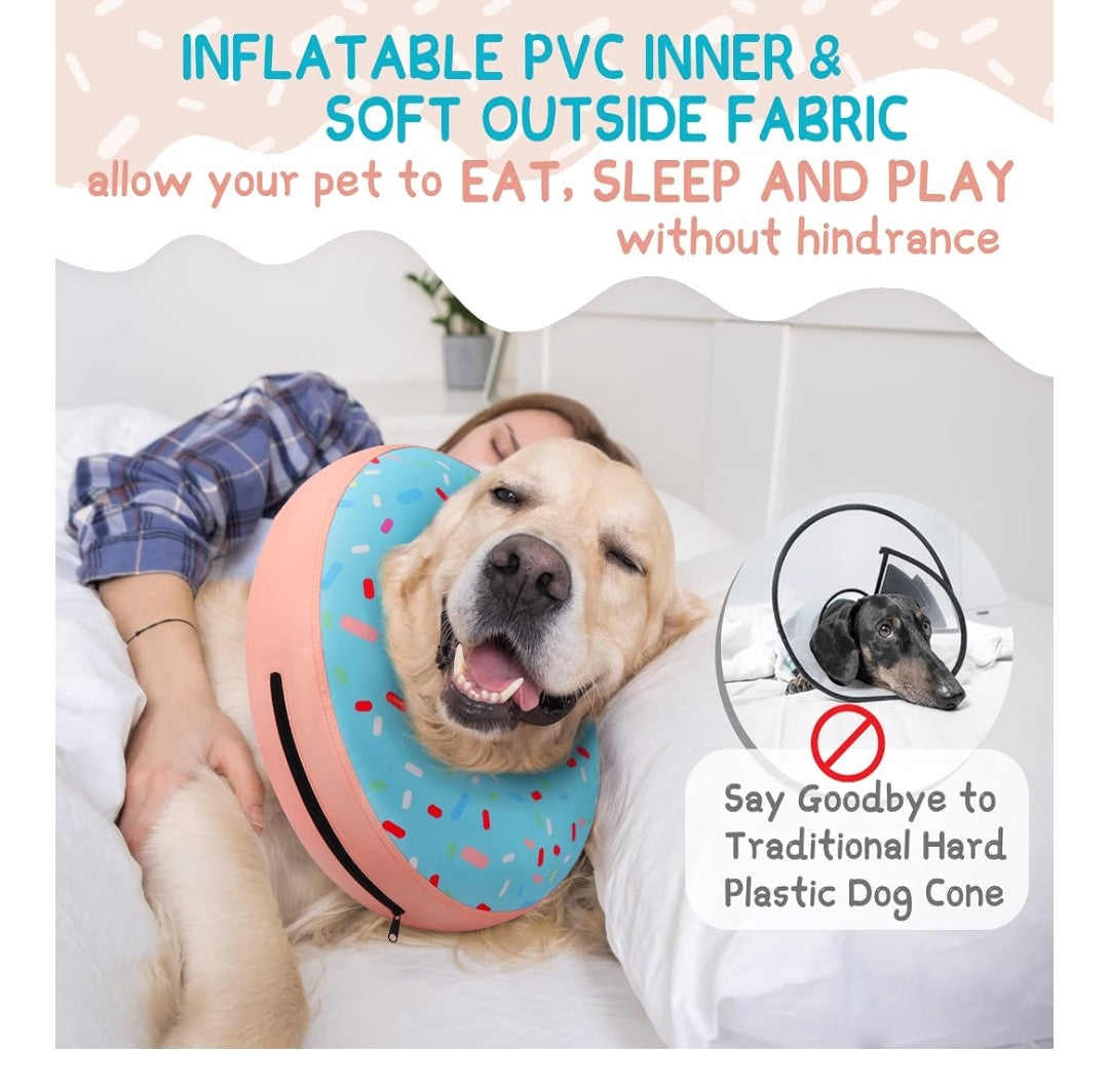 Super Imflatable Dog Cone Collar (Medium)
