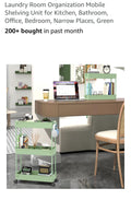 SPACEKEEPER Slim Rolling Storage Cart, 3 Tier Bathroom Organizer