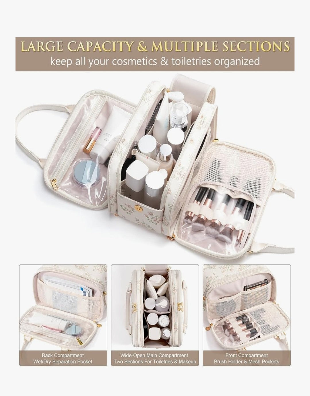 Bagstellar Travel Makeup Bag