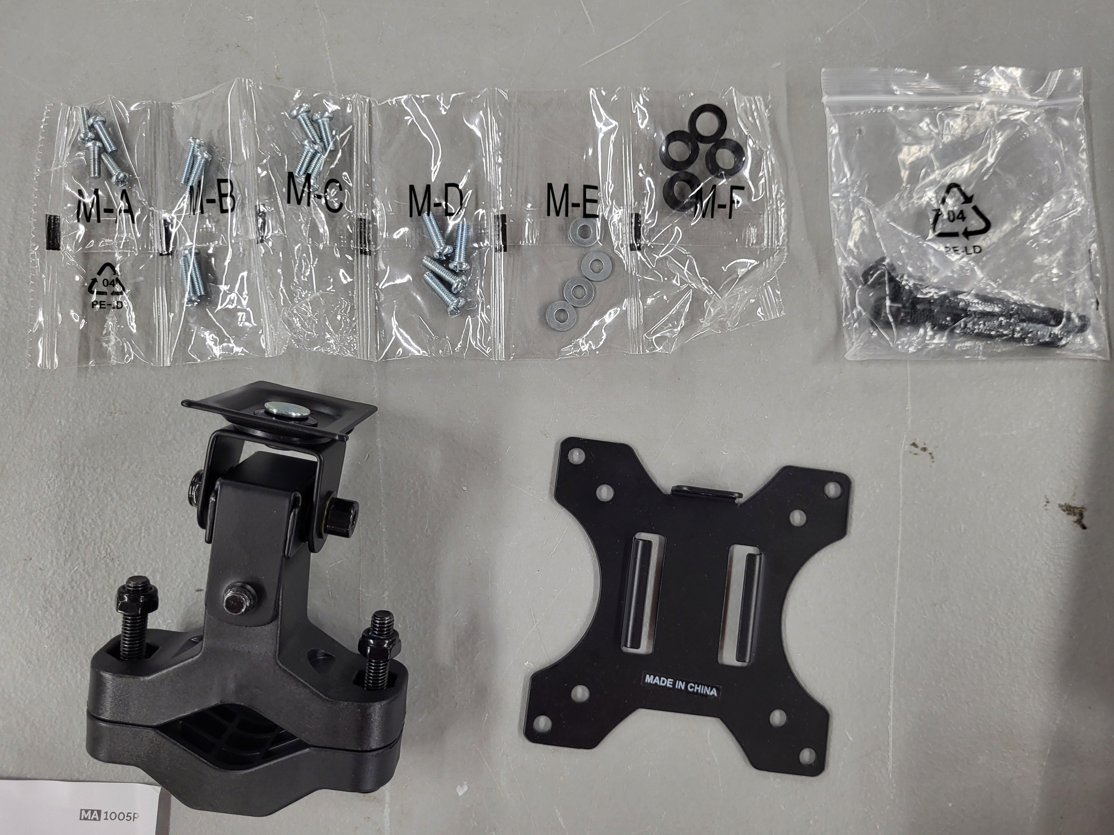 monTEK Pole Mount Monitor Arm