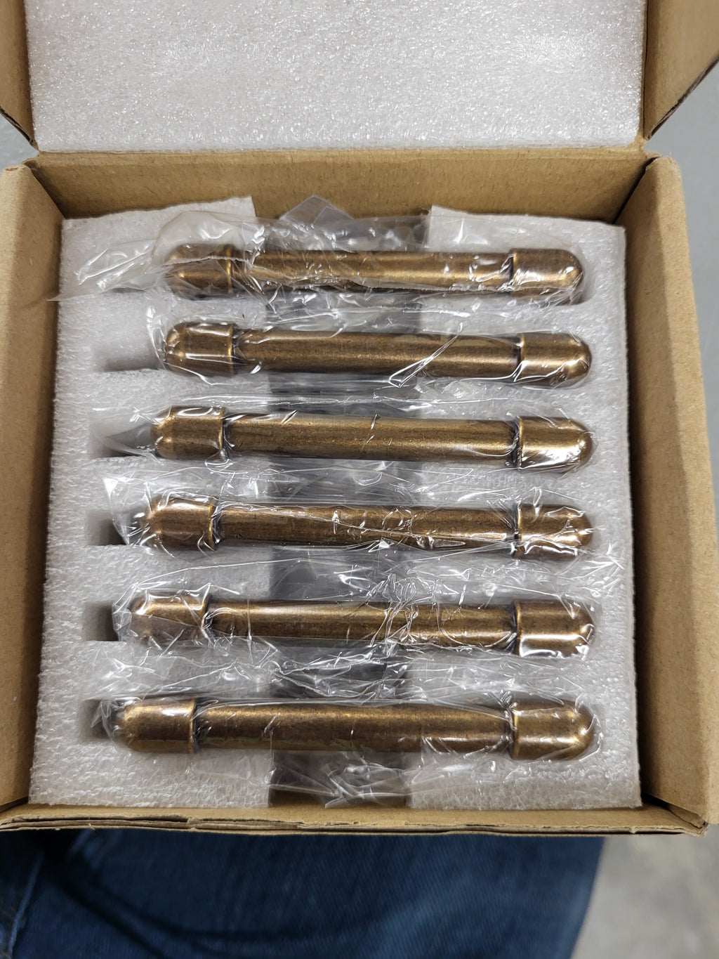 Cabinet Pulls, Antique Brass (6 pack)