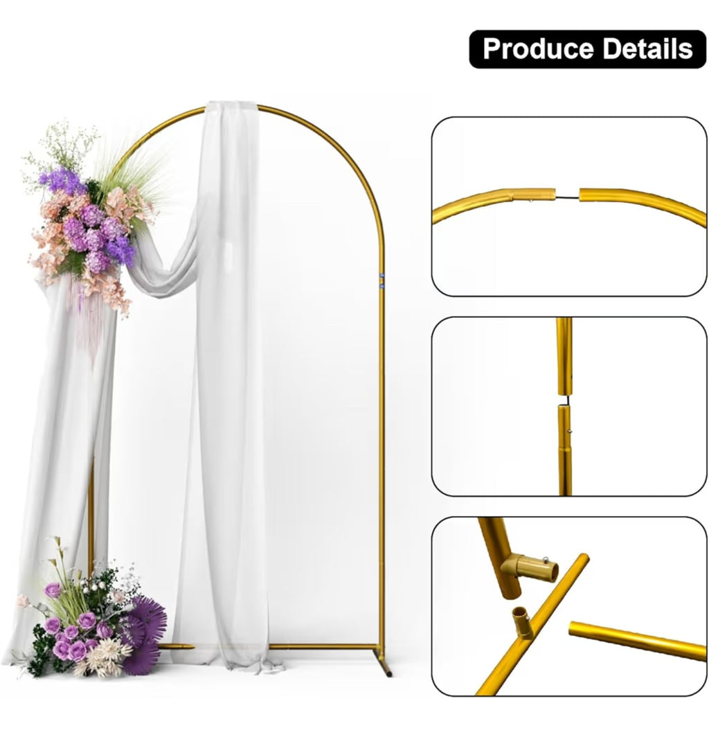 1 Sets Portable Metal Wedding Balloon Arch Stand(6FT)