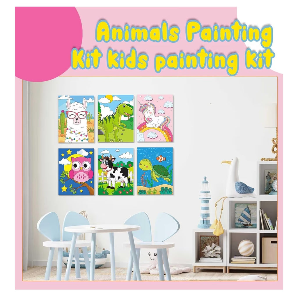 Ctosree 12 Pcs Pre Drawn Canvas for Painting for Kids 8" x 10"