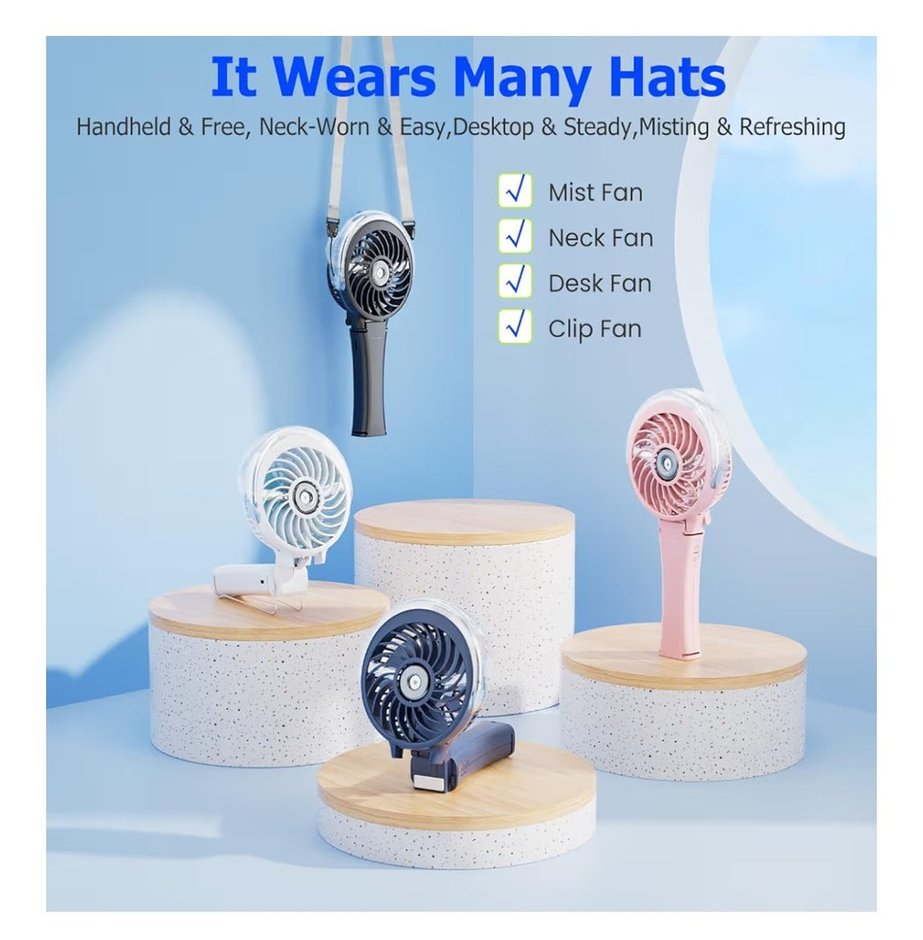 HandFan Recharable Handheld Misting Fan
