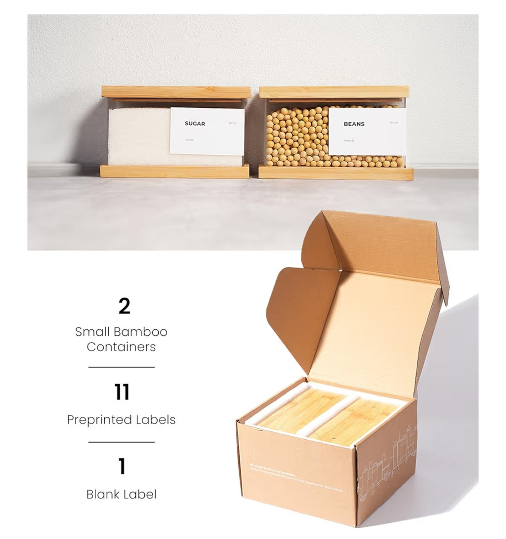 Bamboo Food Dispenser | Kitchen Organizers and Storage.