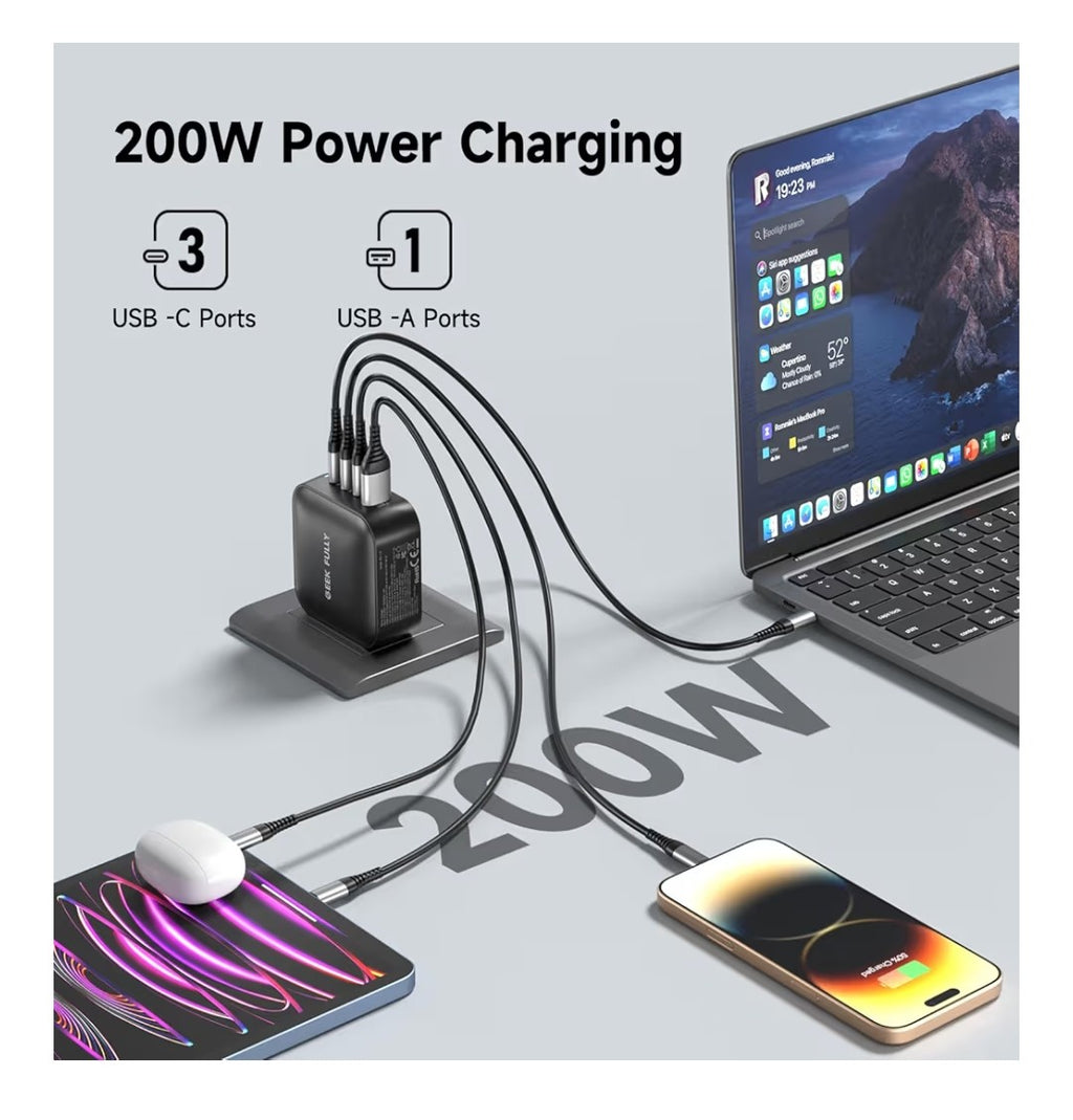 Geek Fully 200W Wall Charger