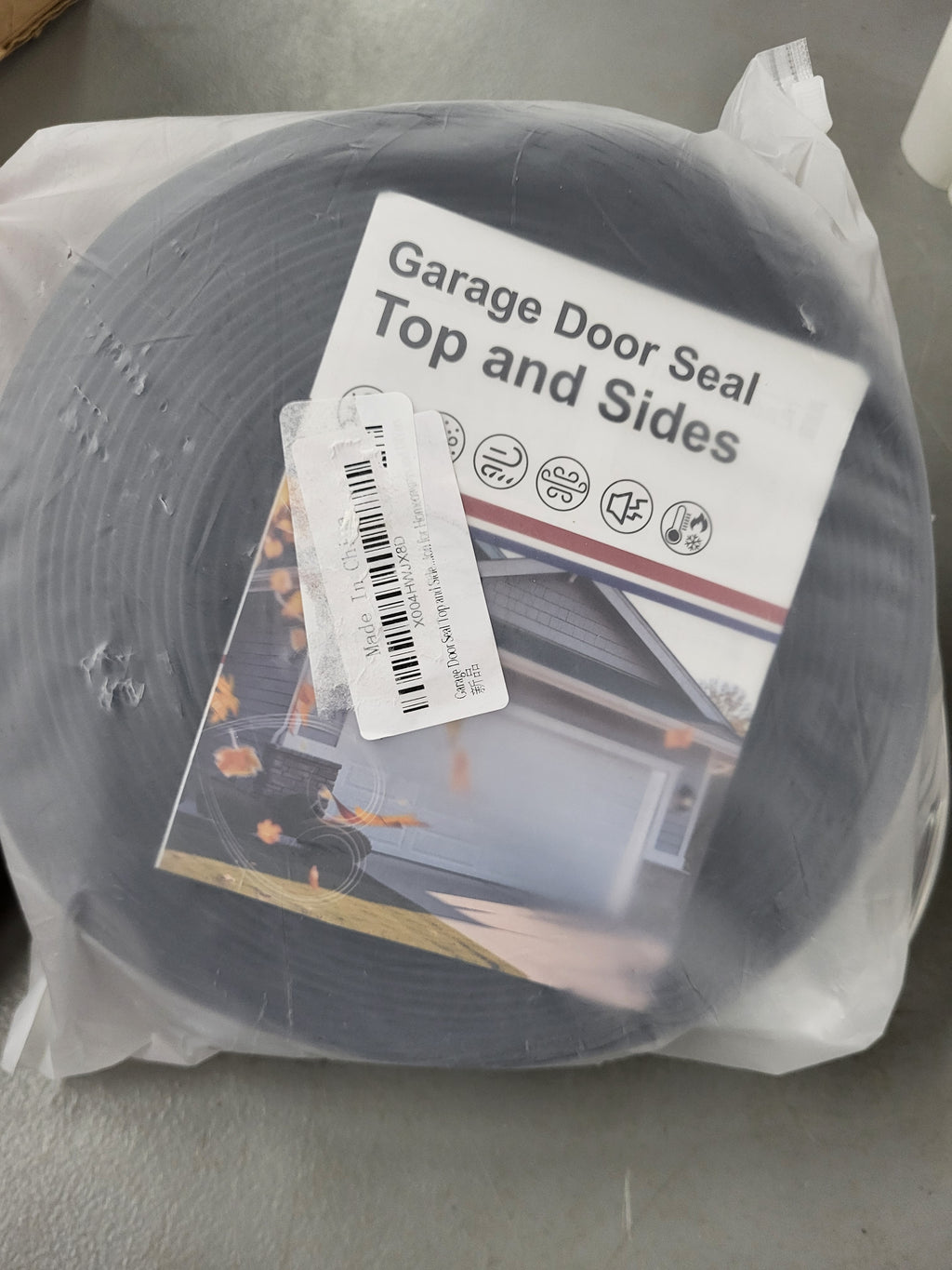 Garage Door Seal 36ft Weather atripping (Black)
