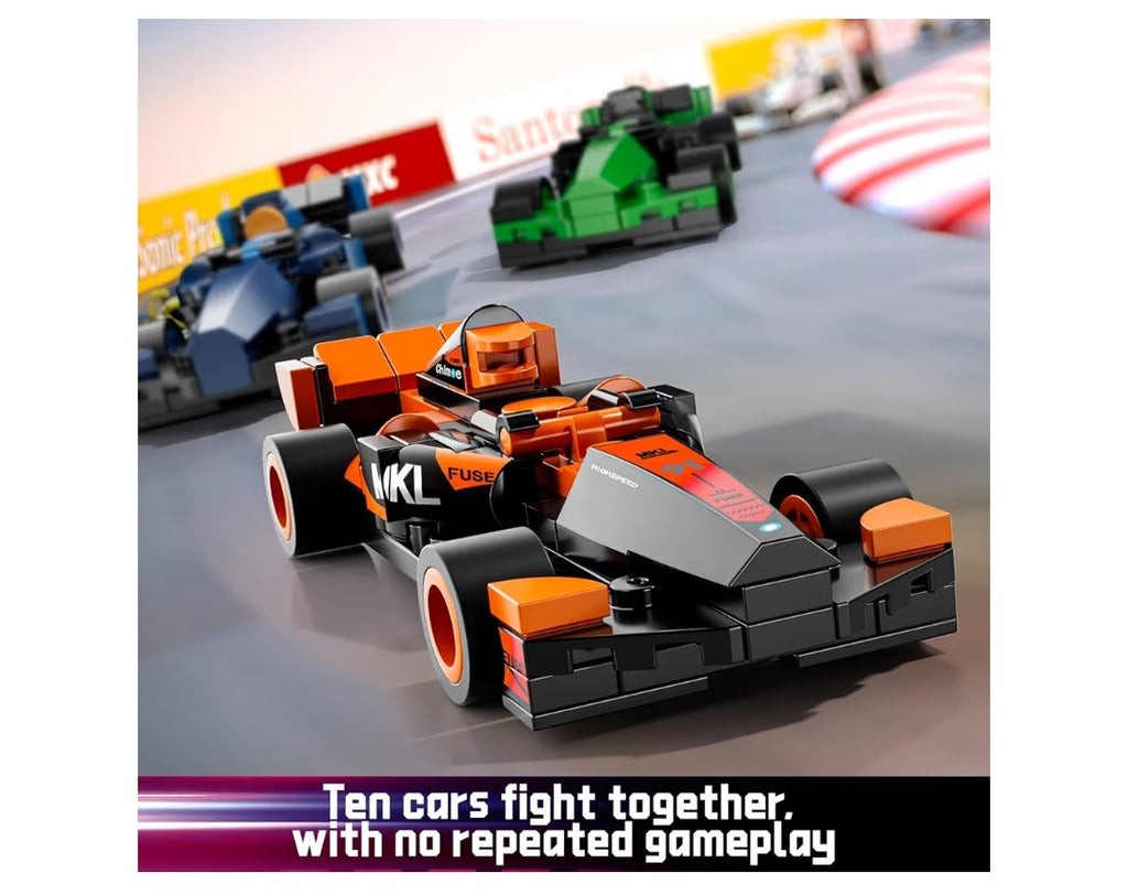 F1 Race Cars Building Blocks 10 pack