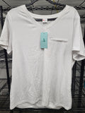V Neck T-Shirt with Front Pocket (XL)