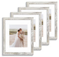 Distressed White Wood Picture Frames 11x14 (4 pack)