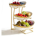 YYW 3 Tier Ceramic Fruit Bowl