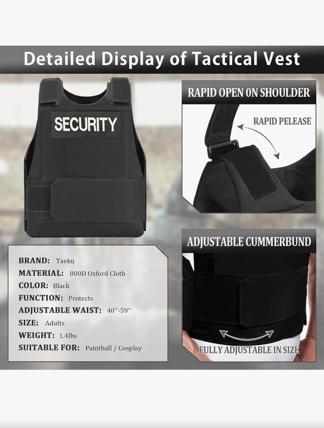 Security Saftey Vest