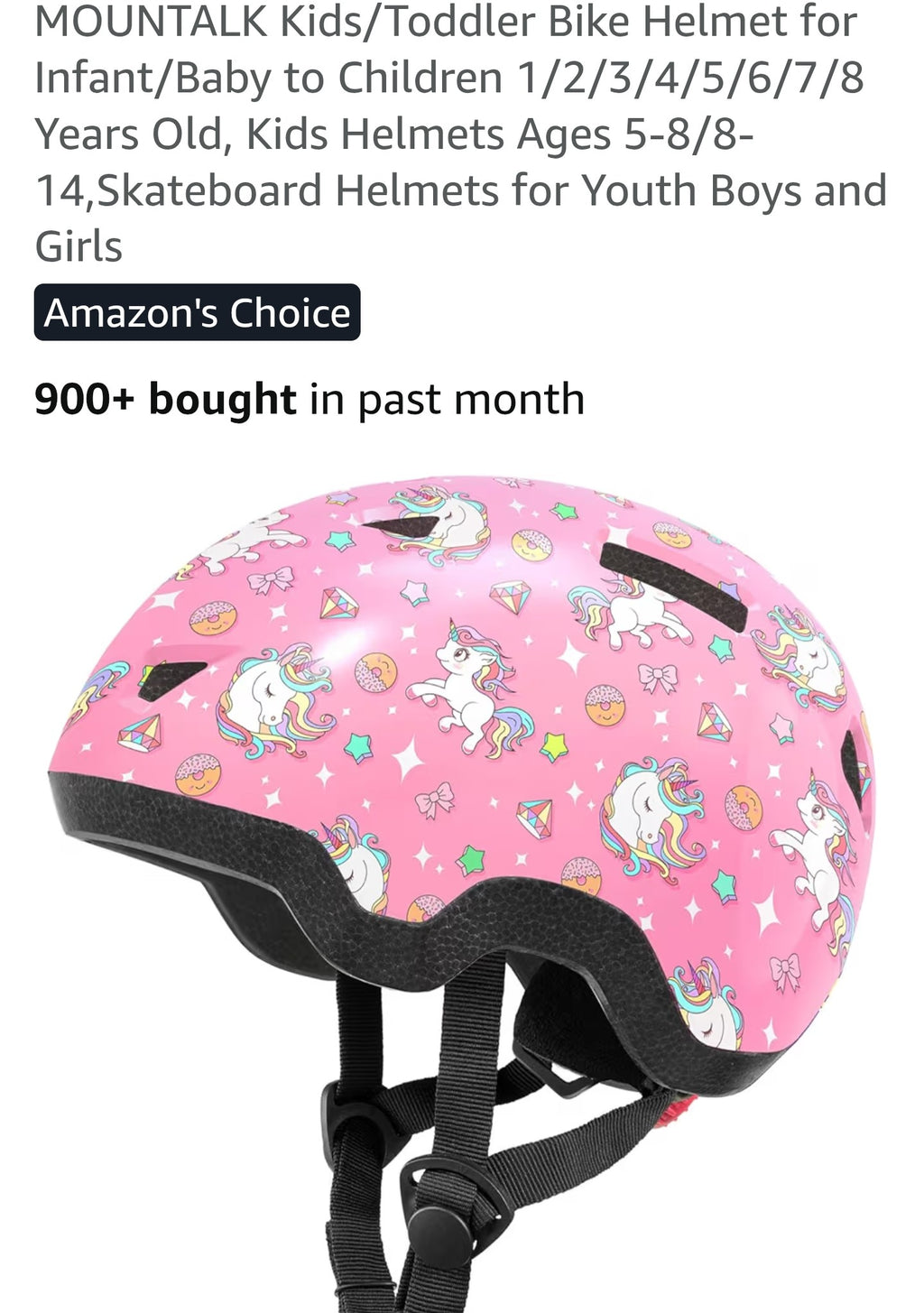 MOUNTALK Kids/Toddler Bike Helmet