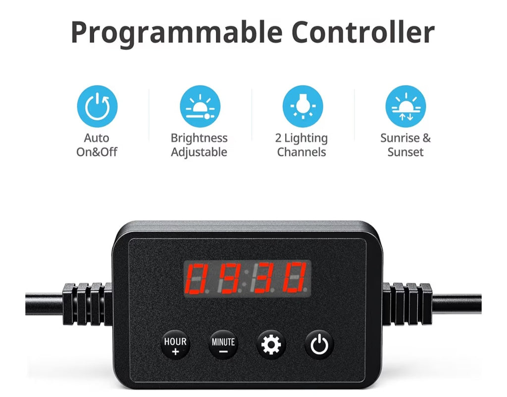 NICREW ClassicLED Plus LED Aquarium Light with Timer