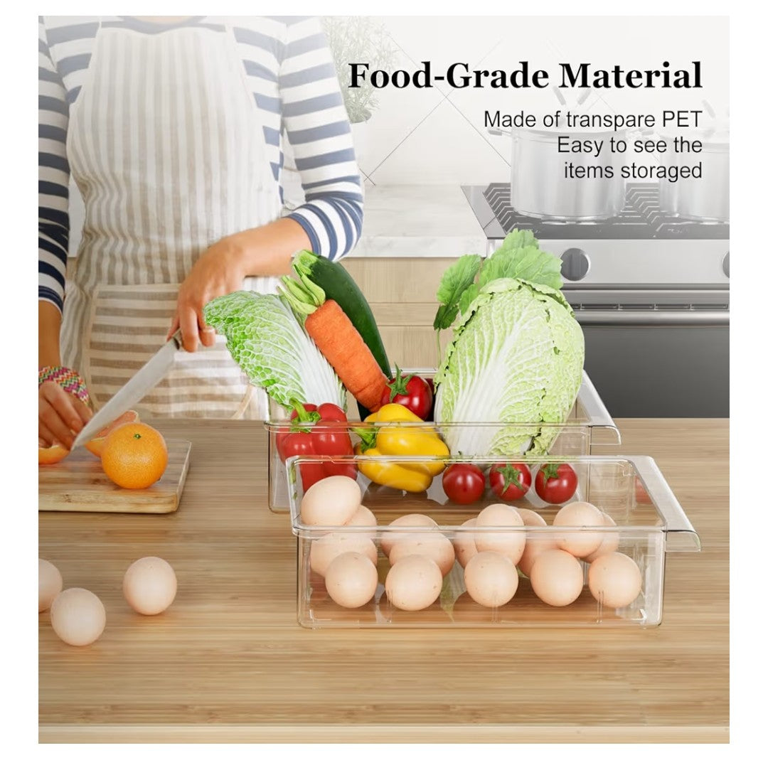 Refrigerator Drawer Organizer 2 pack