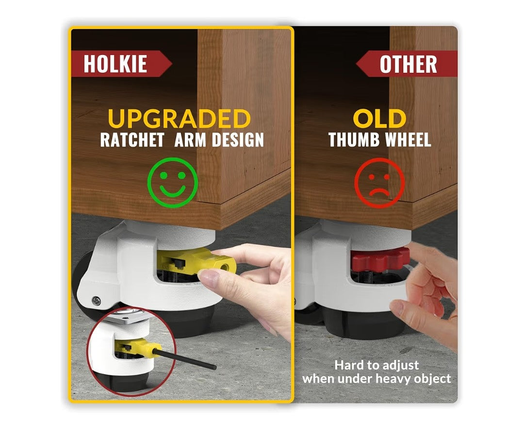 Holkie Leveling Casters 4 pack