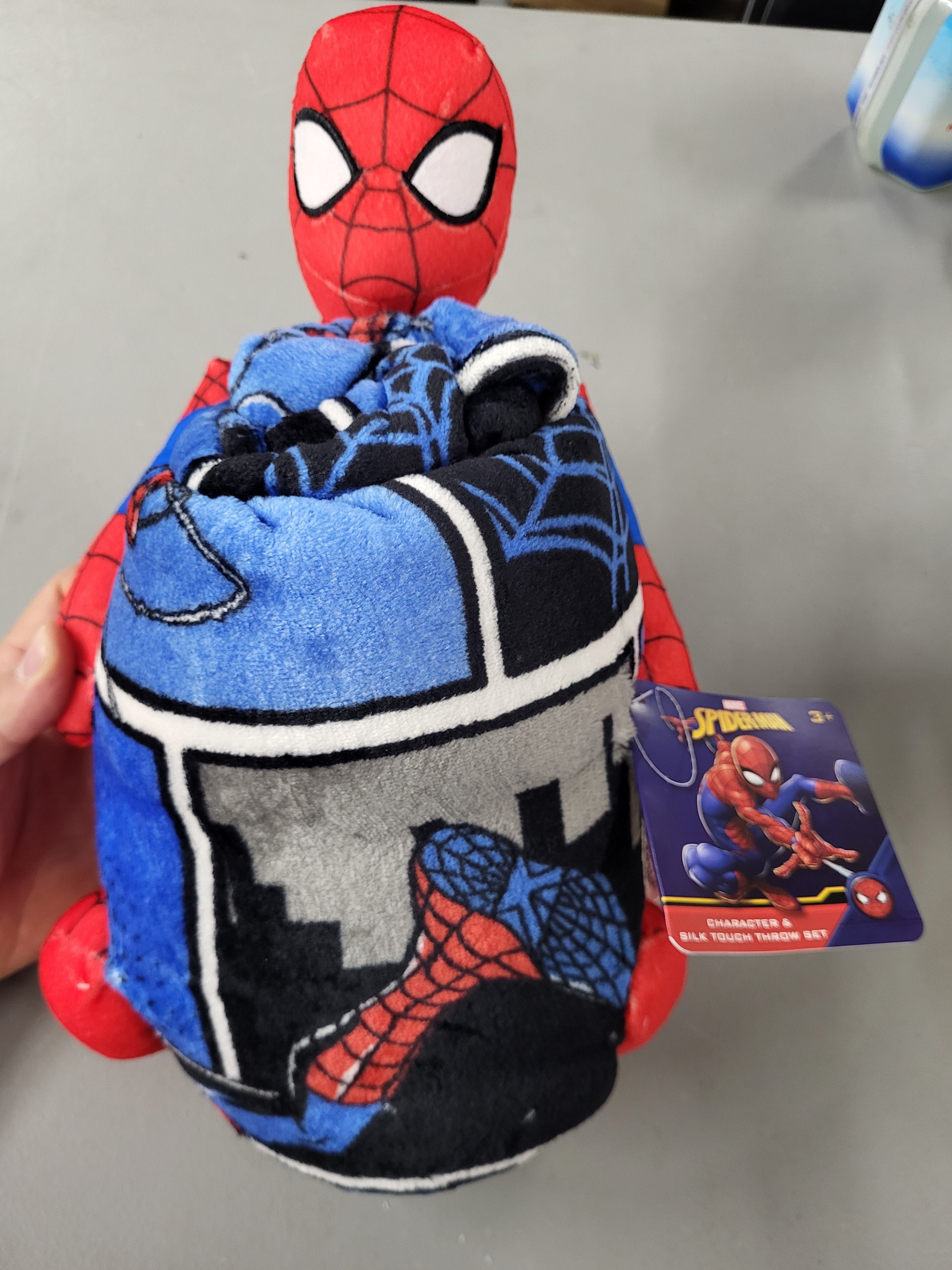 Spider-Man Plush Hugger and Throw Blanket Set