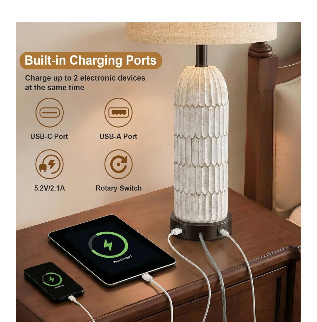 OYEARS Table Lamp (2 pack)