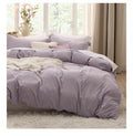 Bedsure King Size Duvet Cover 3pcs (Lilac Purple)