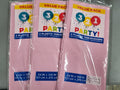 Pink Plastic Table Covers 54" x 108" (9 Covers)
