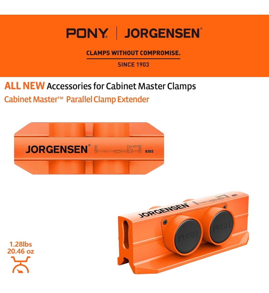 Jorgensen Parallel Clamp Extender