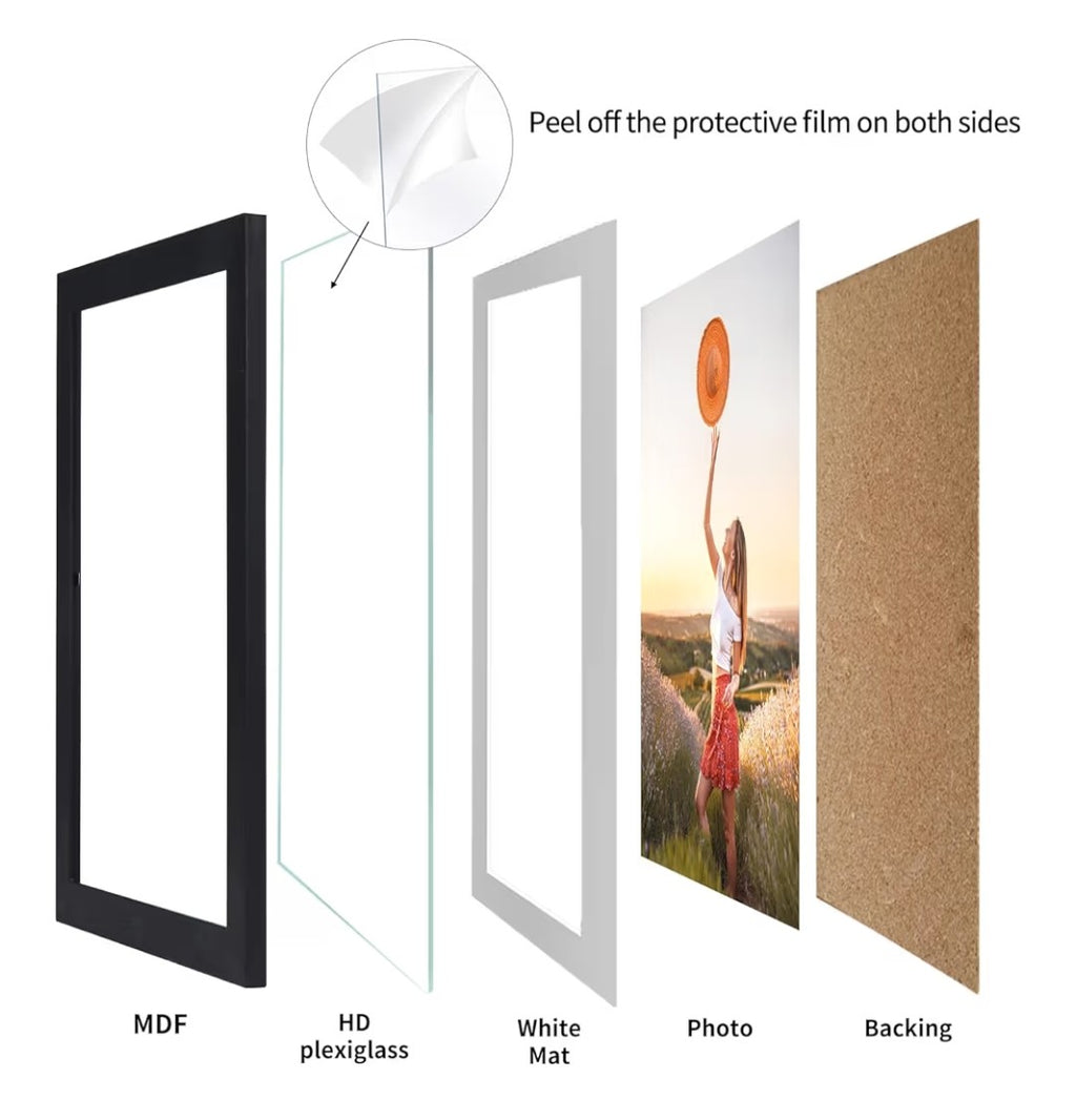 5x7 Picture Frames 15 pack (Black)