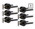 Goldenwarm Black Door Handles, Interior, 6 pack