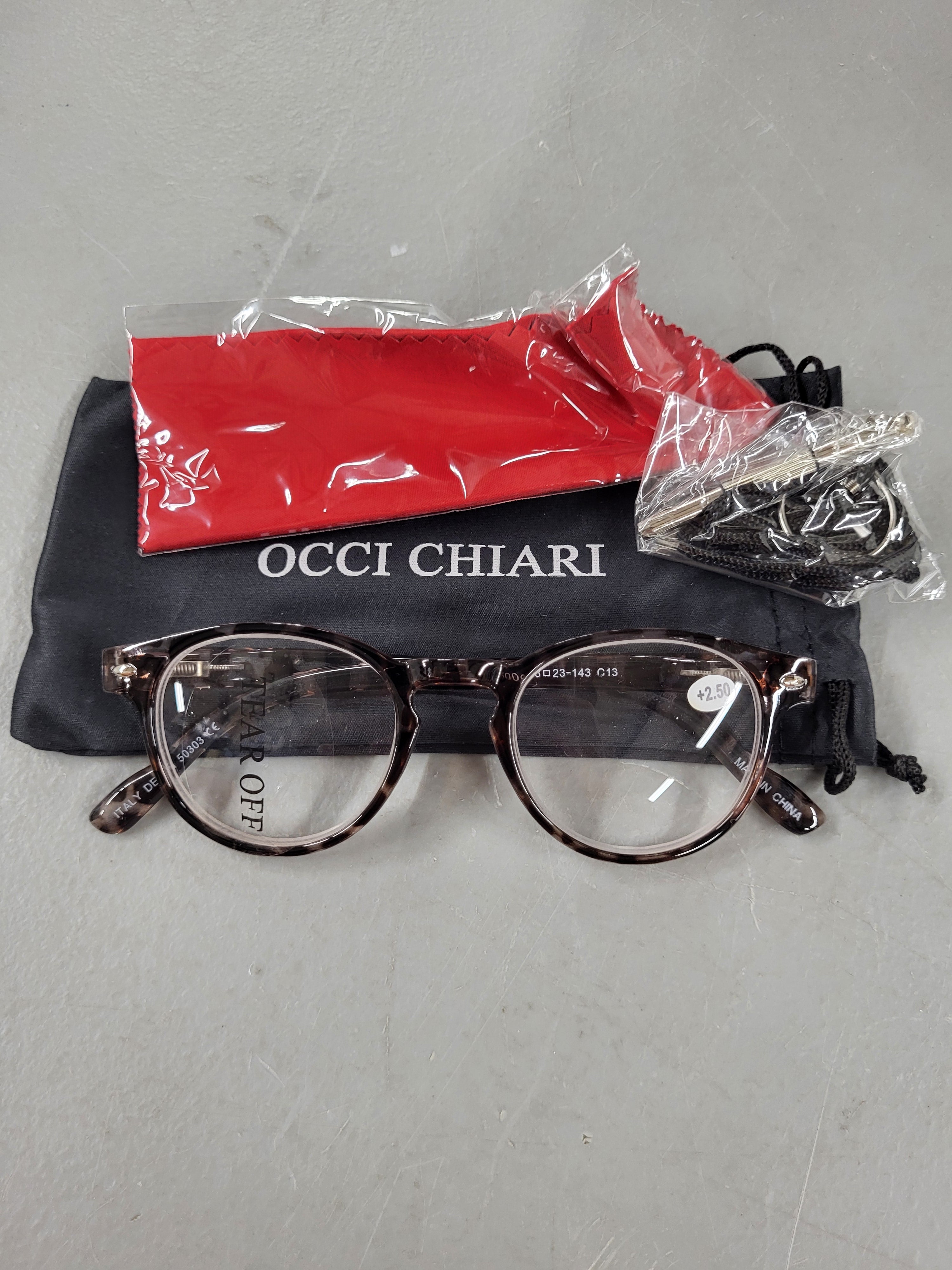 Occi Chiari Round Readers (+2.50 Magnification)