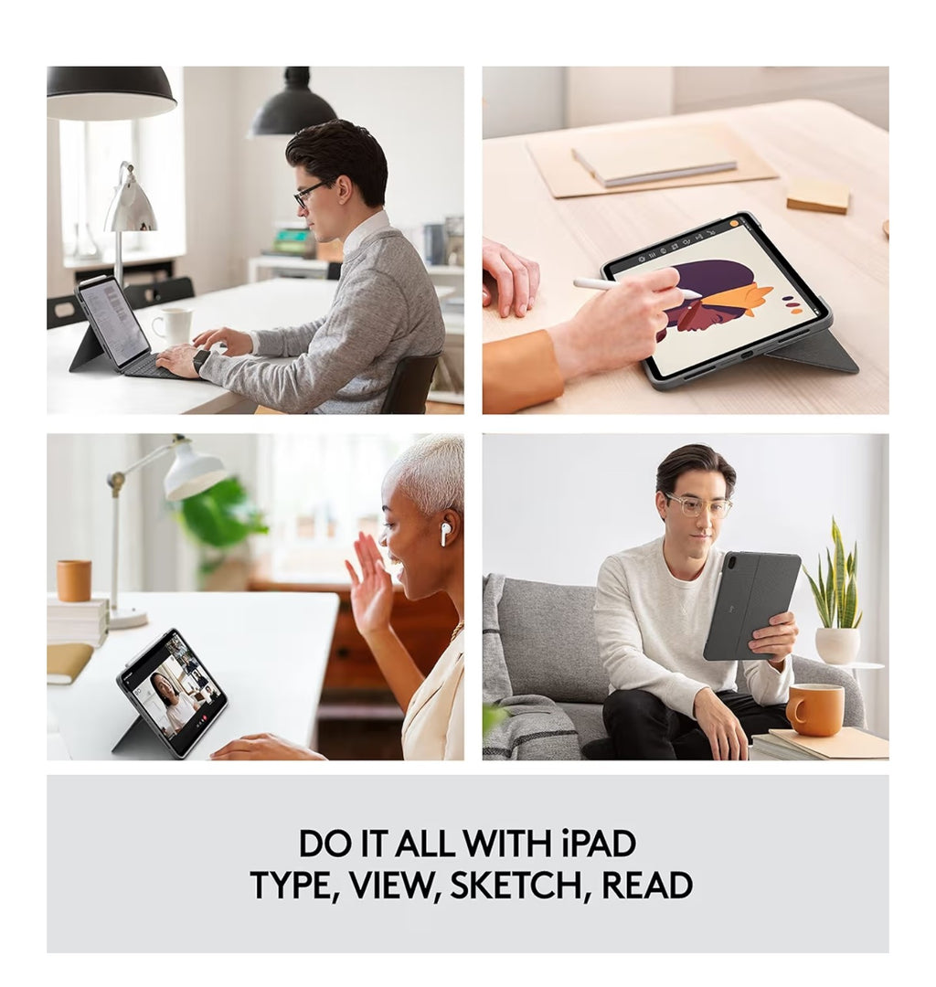 Logitech Combo Touch iPad Air Keyboard Case, Detachable