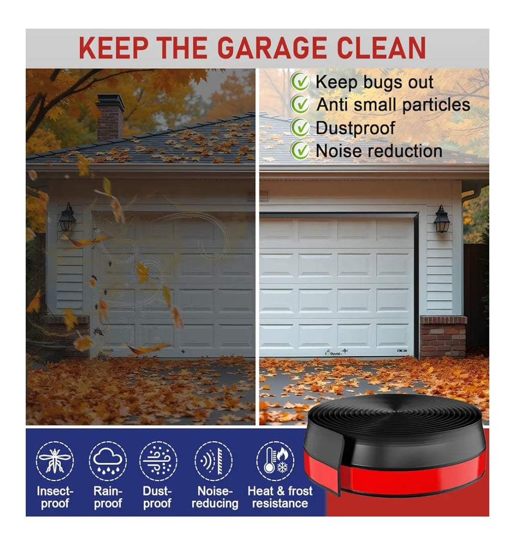 Garage Door Seal 36ft Weather atripping (Black)