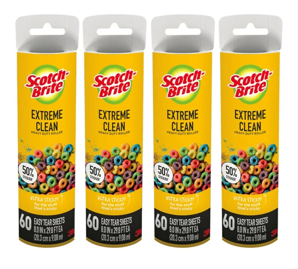 Scotch-Brite Large Lint Roller Redill 4 pack