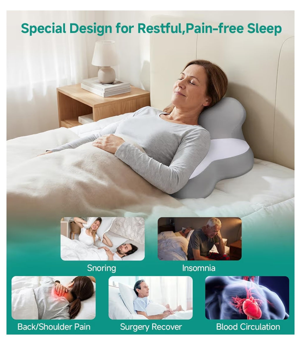 Open box like new.Bed Wedge Pillow for Headboard, 2026 Upgraded 2nd-Gen 10 Inch Memory