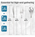 MirthMood 60 PCS Plastic Silverware.