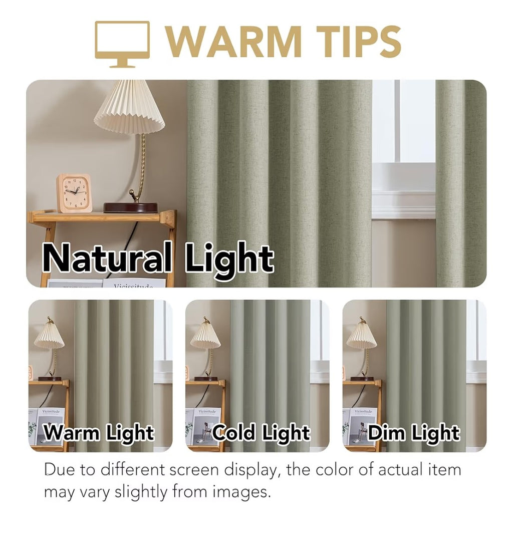 H.Versailtex Blackout Curtains 63in 2 Panels