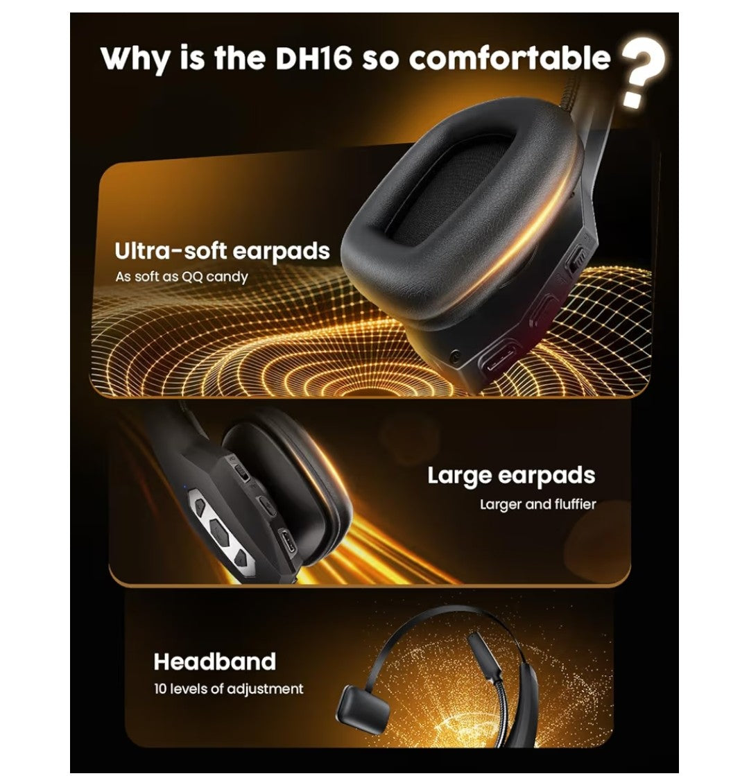 DH16 Bluetooth Headset with Charging Base