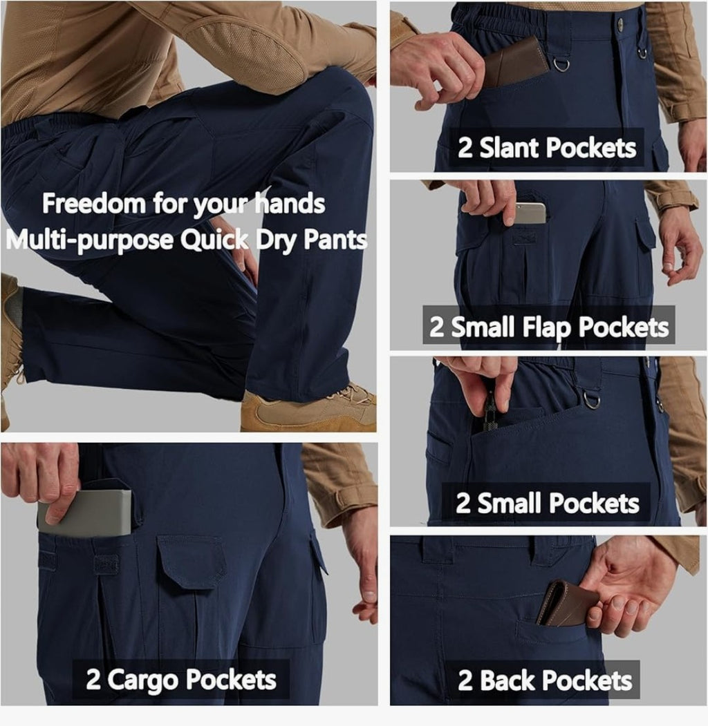 Hiwise Black Cargo Pants (Size 32x30)
