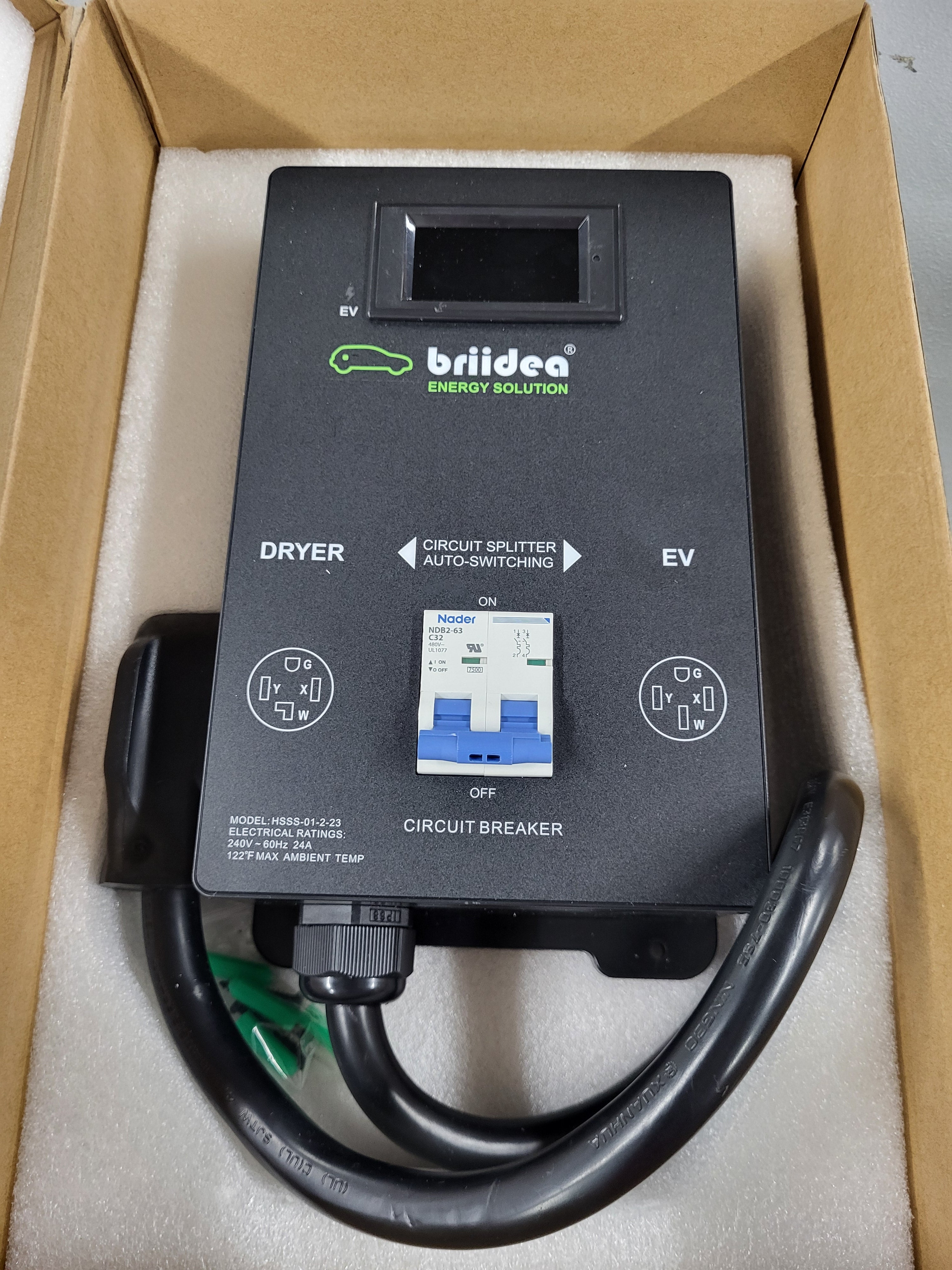 Briidea Automatic Power Switch for Dryer and EV