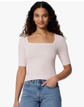 Women's Slim Fit Half Sleeve Square Neck T-Shirt (Medium)