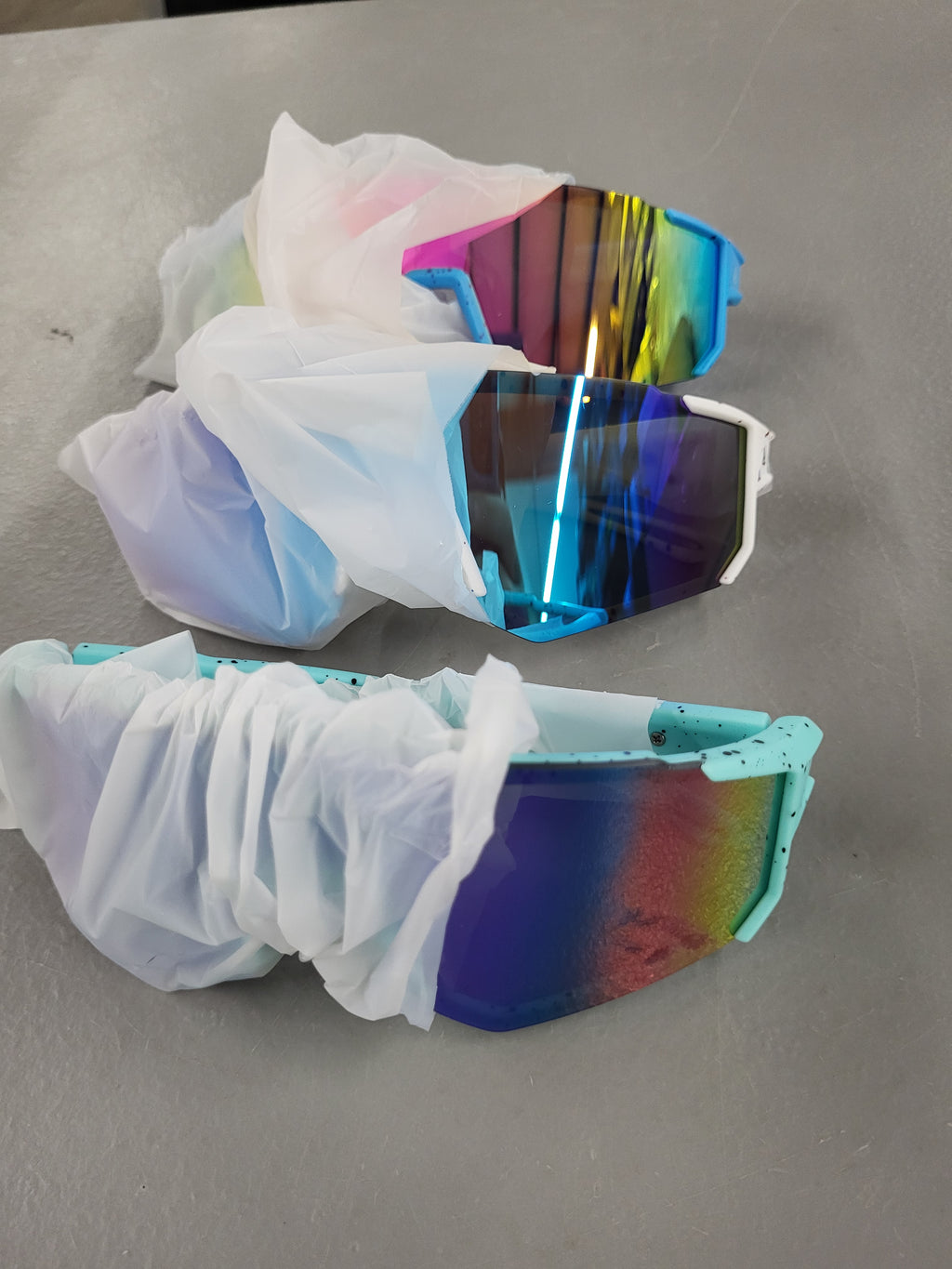 QALLY 3 Pack Kids Sunglasses Youth Baseball Sunglasses for Boys Girls Age 4-14, Cycling Softball Running UV400 Protection Sports