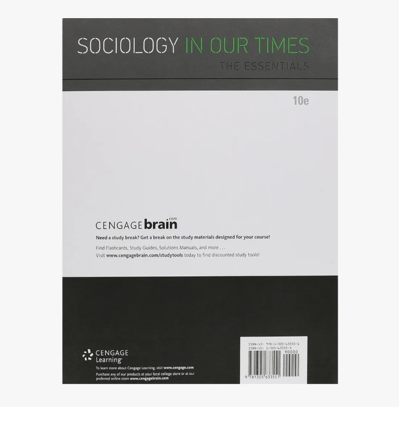 Sociology In Our Times the Essentials