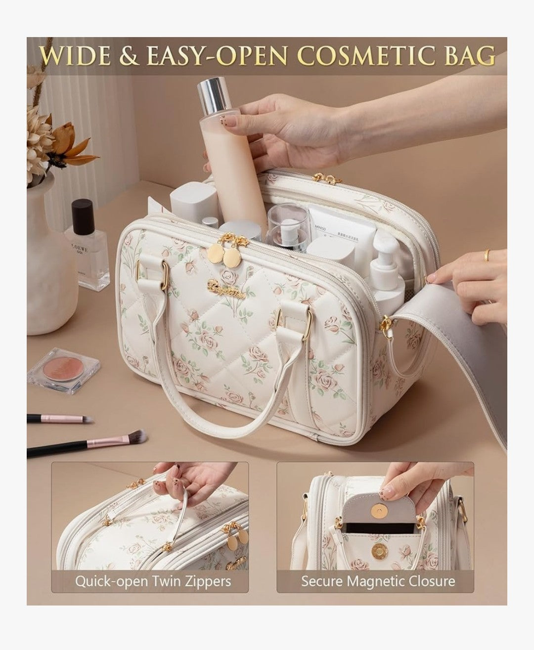 Bagstellar Travel Makeup Bag