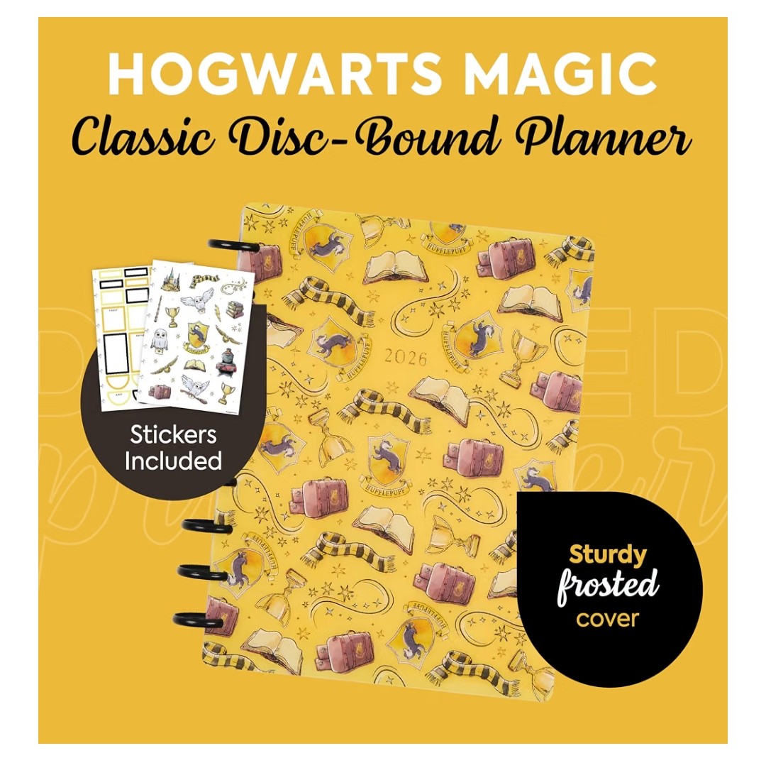 Harry Potter Hufflepuff 2026 12 month Calender