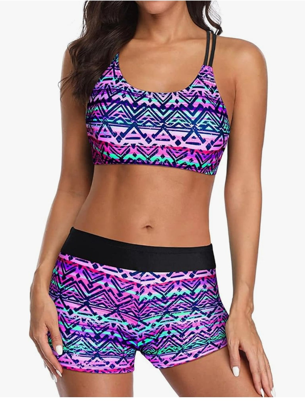 Holipick 3 Piece Tankink Swimsuit (Womens size Medium)