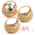 Half Moon Wicker Basket 3 pack