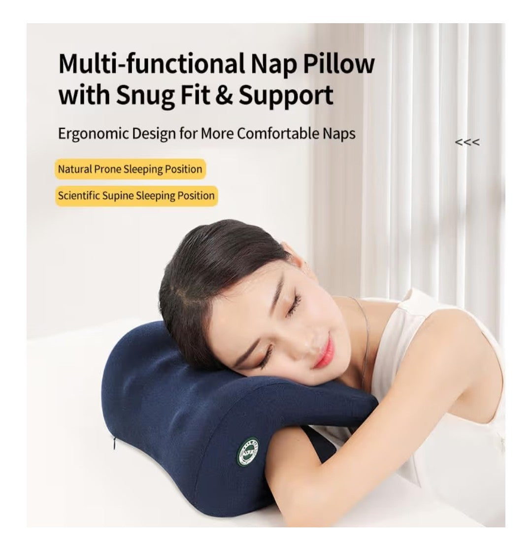 Ergonomic Memory Foam Desk Pillow (Navy)
